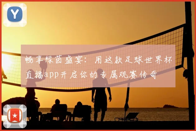 畅享绿茵盛宴：用这款足球世界杯直播app开启你的专属观赛传奇