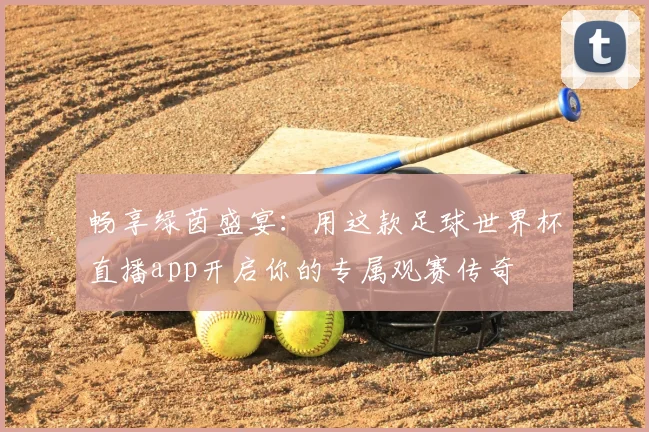 畅享绿茵盛宴：用这款足球世界杯直播app开启你的专属观赛传奇